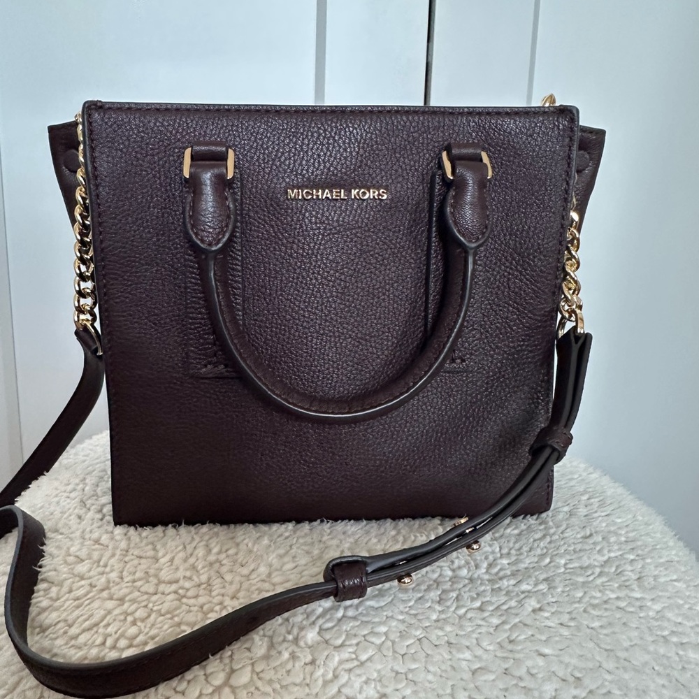 Michael Kors Brown Leather Tote Bag